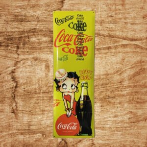Cartel Chapa 32x100cm "COCA~COLA BETTY BOOP"
