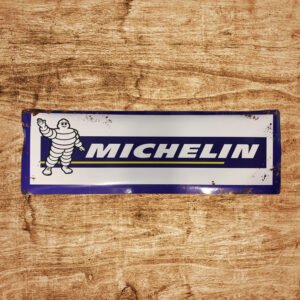 Cartel Chapa 32x100cm "MICHELIN"