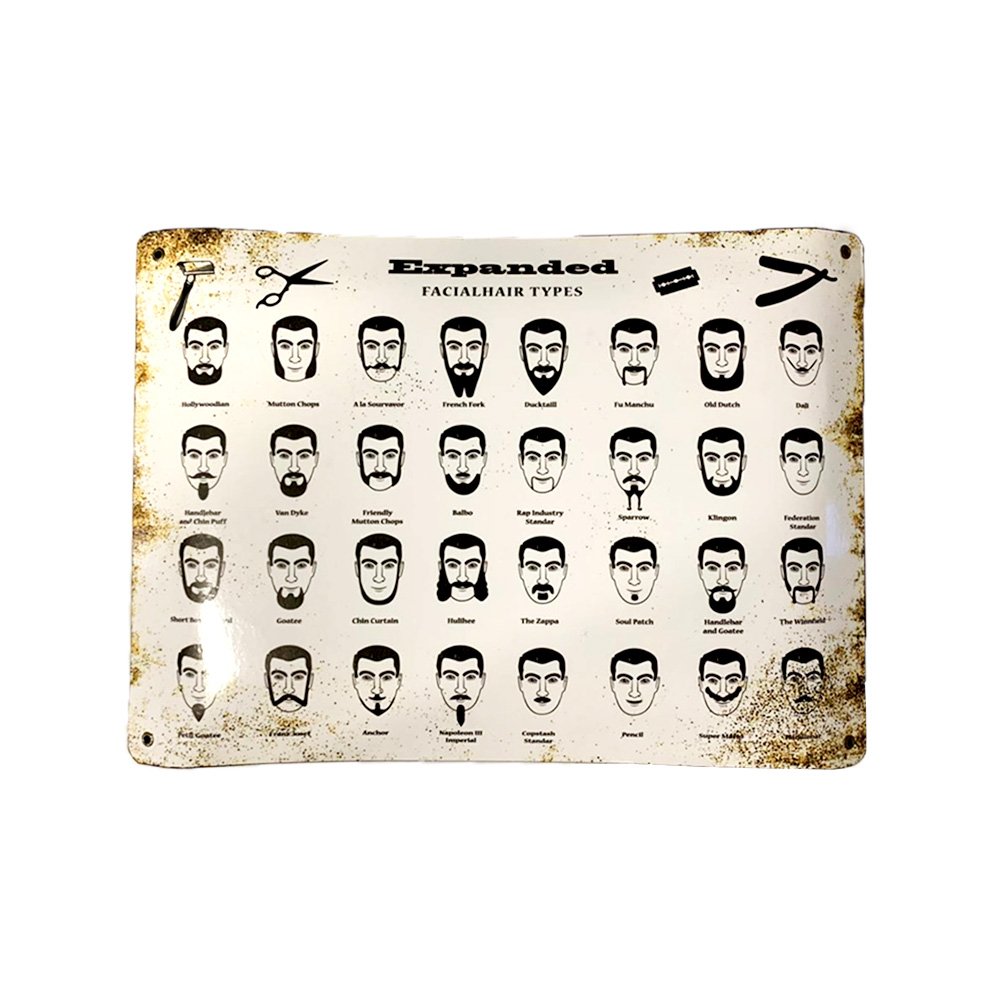 Cartel Chapa 32x42cm "Barber Shop" - Imagen 2