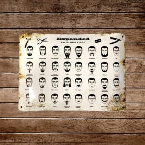 Cartel Chapa 32x42cm "Barber Shop"
