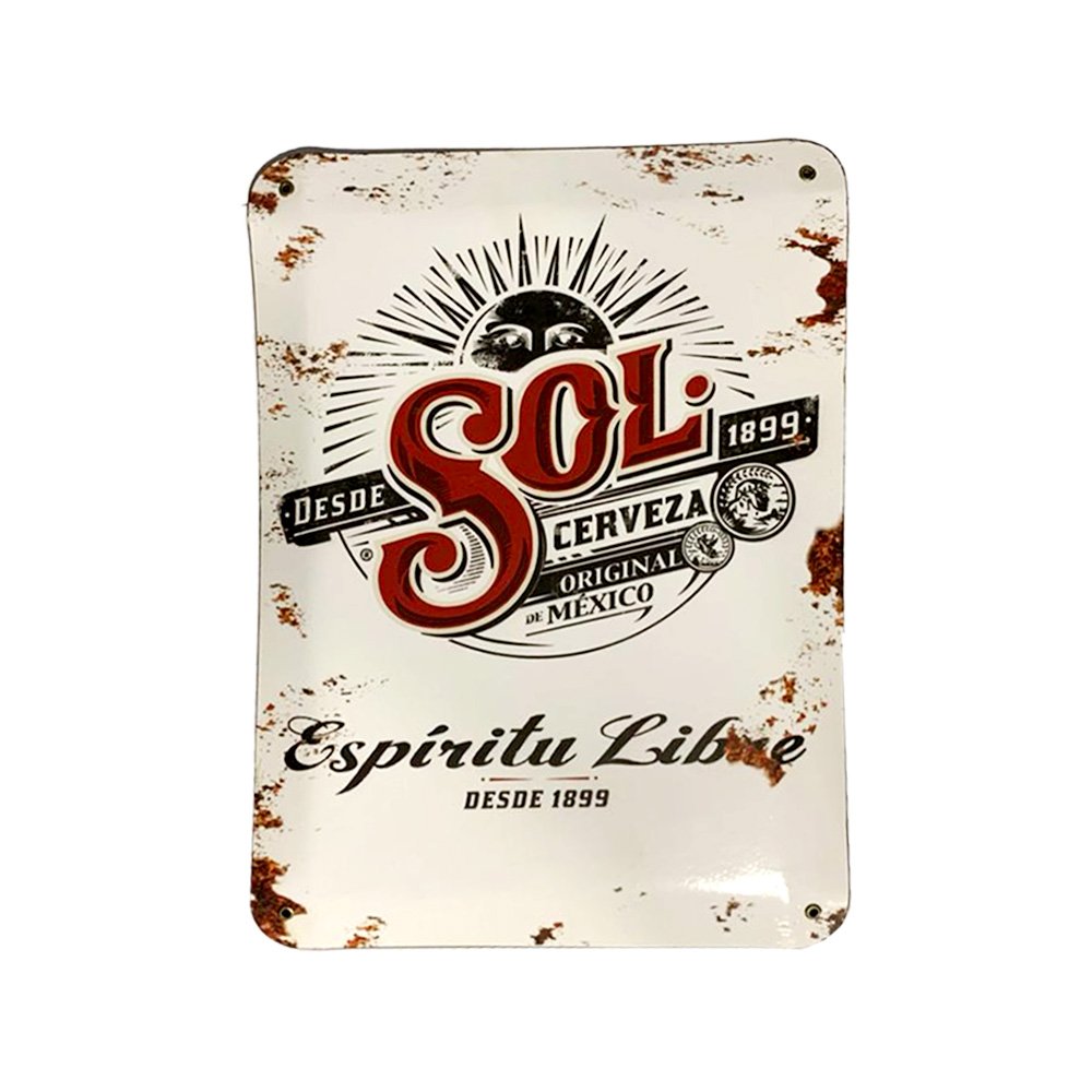 Cartel Chapa 32x42cm "Sol" - Imagen 2