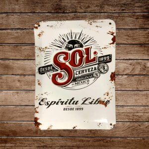 Cartel Chapa 32x42cm "Sol"