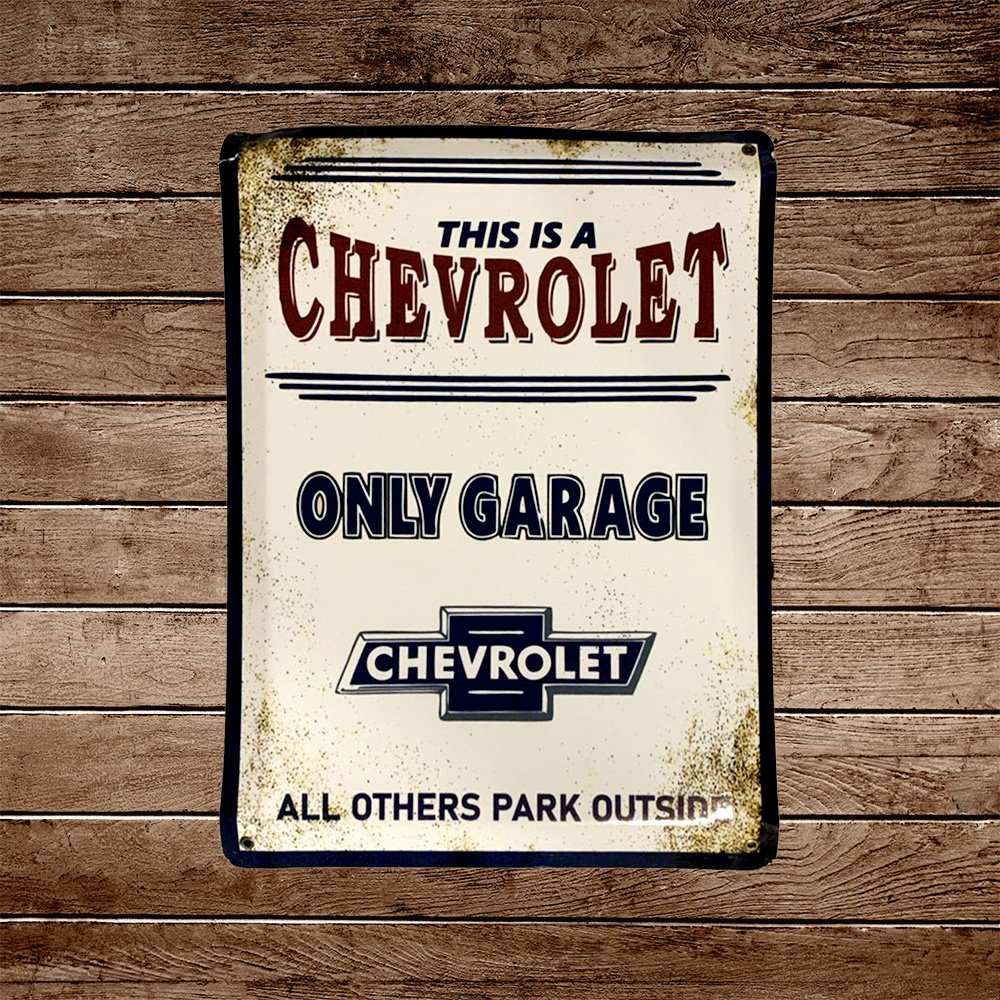 Cartel Chapa 32x42cm "Chevrolet"