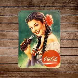 Cartel Chapa 32x42cm "Coca~Cola"