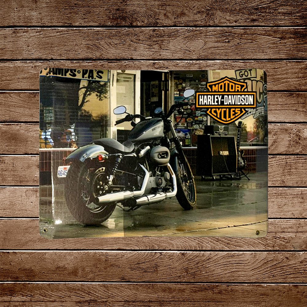Cartel Chapa 32x42cm "Harley Davidson"