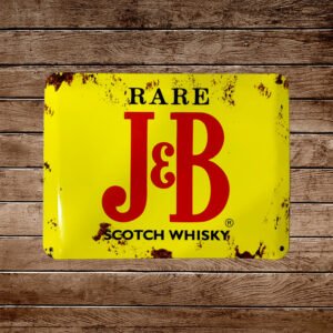 Cartel Chapa 32x42cm "J&B Scoth Whisky"