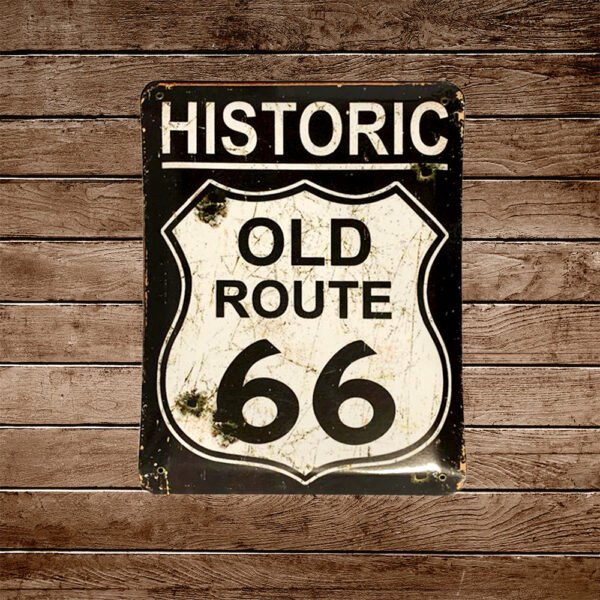 Vintage Route 66 Carteles De Metal Estilo Antiguo Carteles Varios