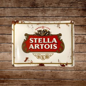 Cartel Chapa 32x42cm "Stella Artois"
