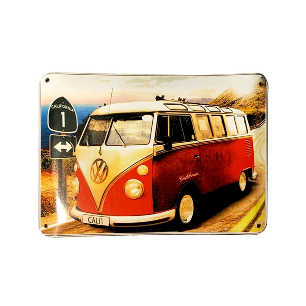 Cartel Chapa 32x42cm "Volkswagen Kombi" - Imagen 2