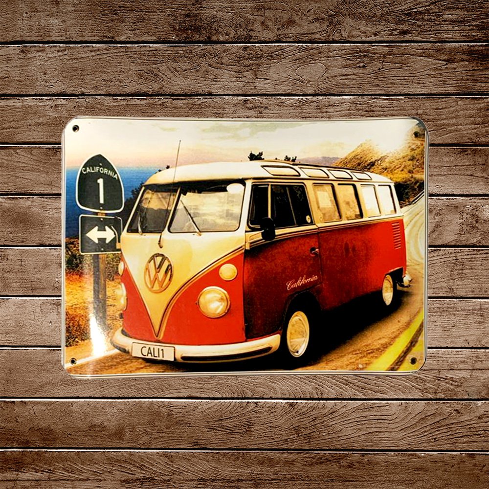 Cartel Chapa 32x42cm "Volkswagen Kombi"