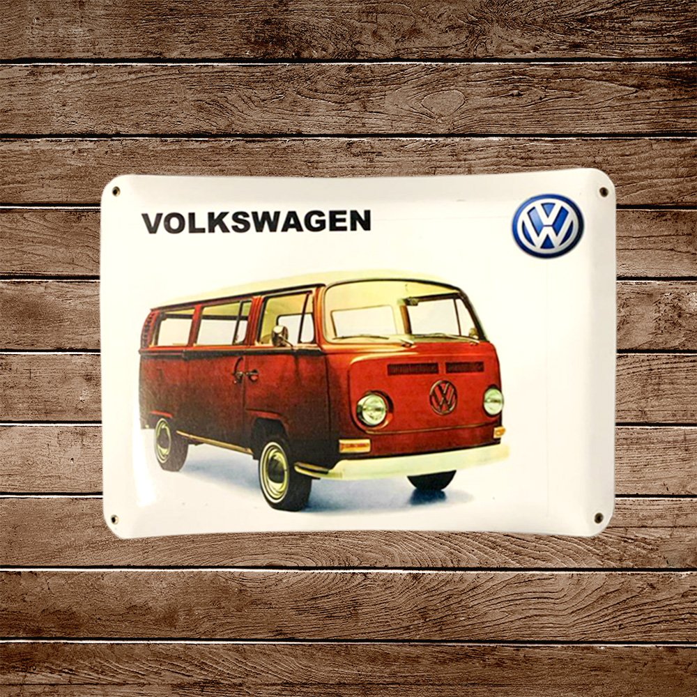 Cartel Chapa 32x42cm "Volkswagen Kombi"