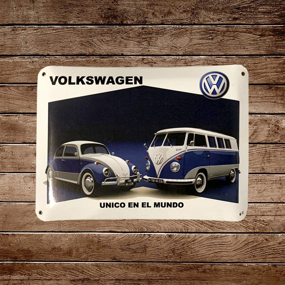 Cartel Chapa 32x42cm "Volkswagen"