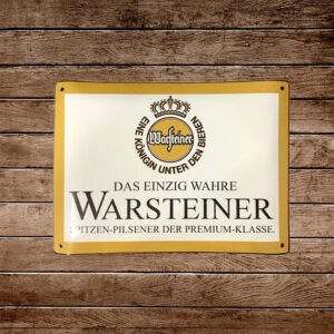 Cartel Chapa 32x42cm "Warsteiner"