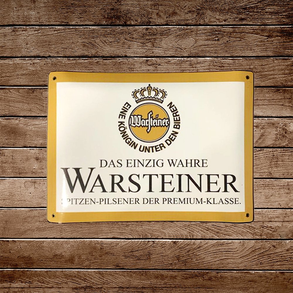 Cartel Chapa 32x42cm "Warsteiner"