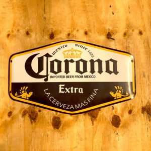 Cartel Chapa 25x40cm "CORONA"