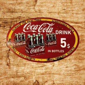 Cartel Chapa 40x60cm "PCOCA~COLA DRINK"