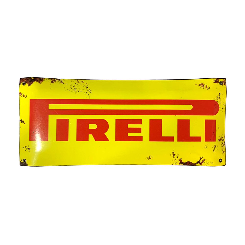 Cartel Chapa 18x43cm "PIRELLI"