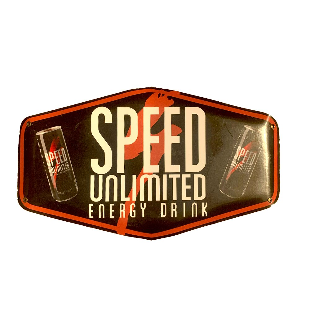 Cartel Chapa 25x40cm "SPEED UNLIMITED" - Imagen 2