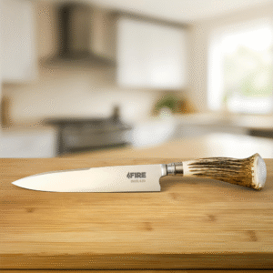 CUCHILLO FIRE INOX ROSETA DE CIERVO