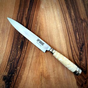 CUCHILLO FIRE INOX TRENZADO ALPACA CRUDO