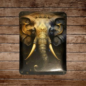 Cartel Chapa 32x42cm "Elefante"