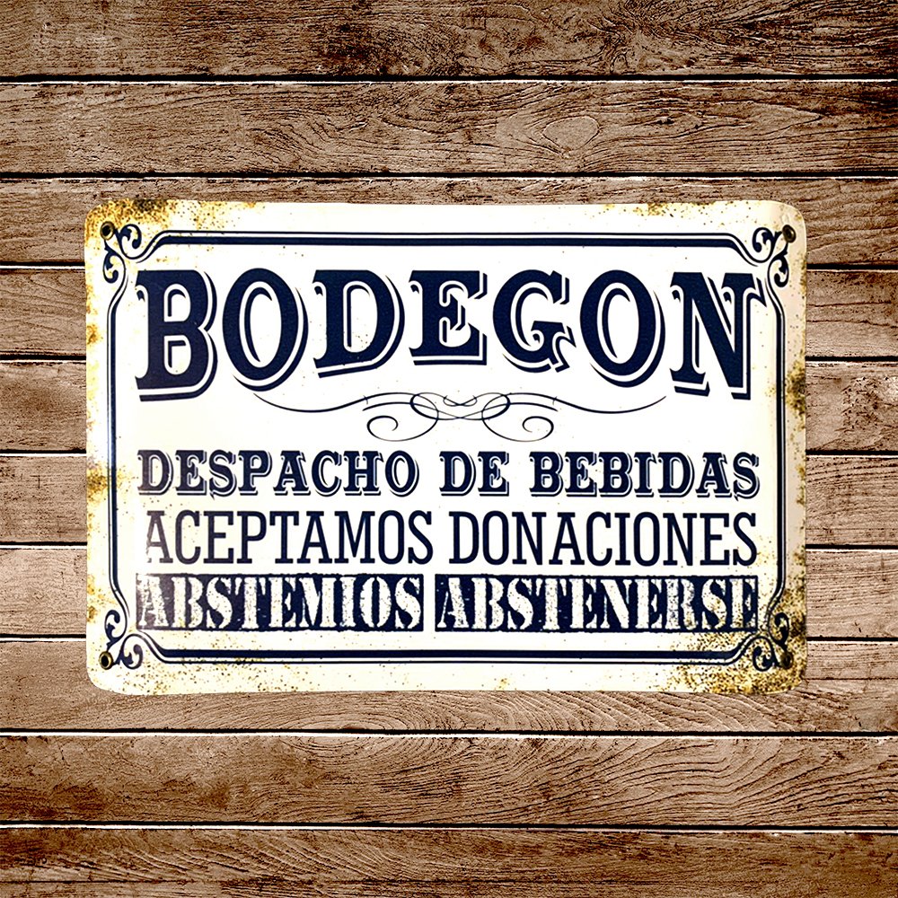 Cartel Chapa 25x35cm "Bodegon"