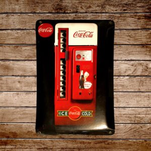 Cartel Chapa 25x35cm "Coca~Cola Ice Cold"