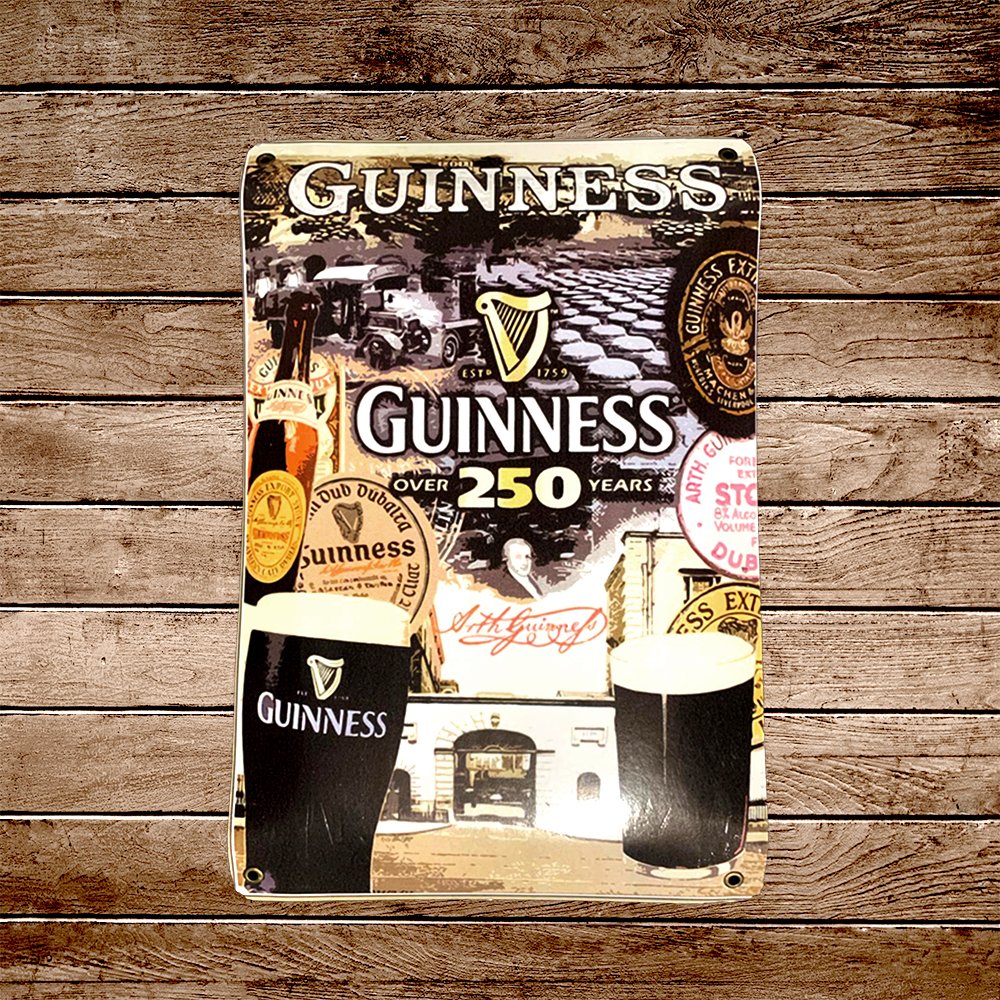 Cartel Chapa 25x35cm "Guinness 250"