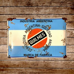 Cartel Chapa 25x35cm "Quilmes"