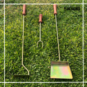 KIT PARRILLERO : Pala, Atizador y Tenedor PLANCHALINDA