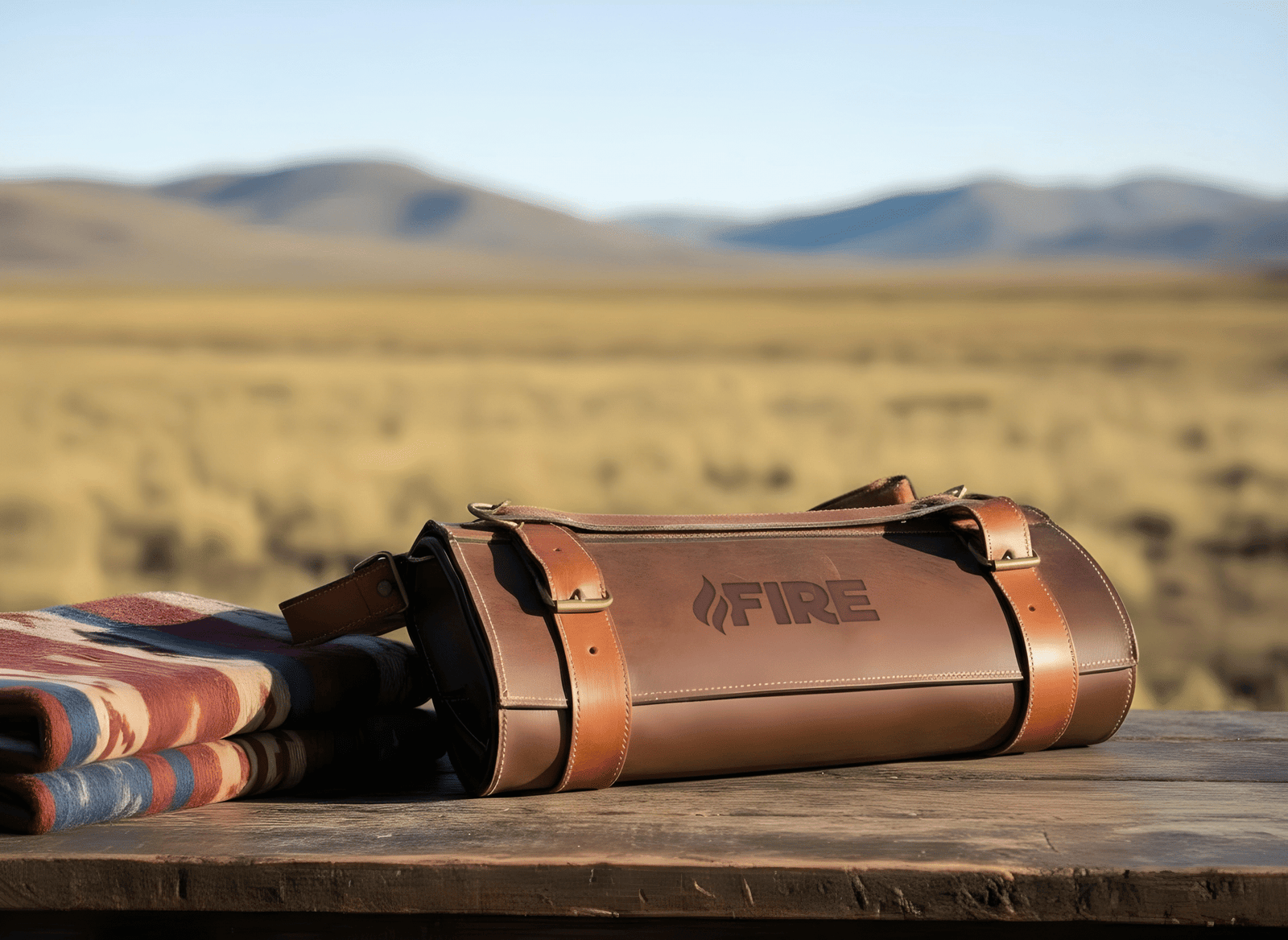 BOLSO PORTA CUCHILLO CUERO