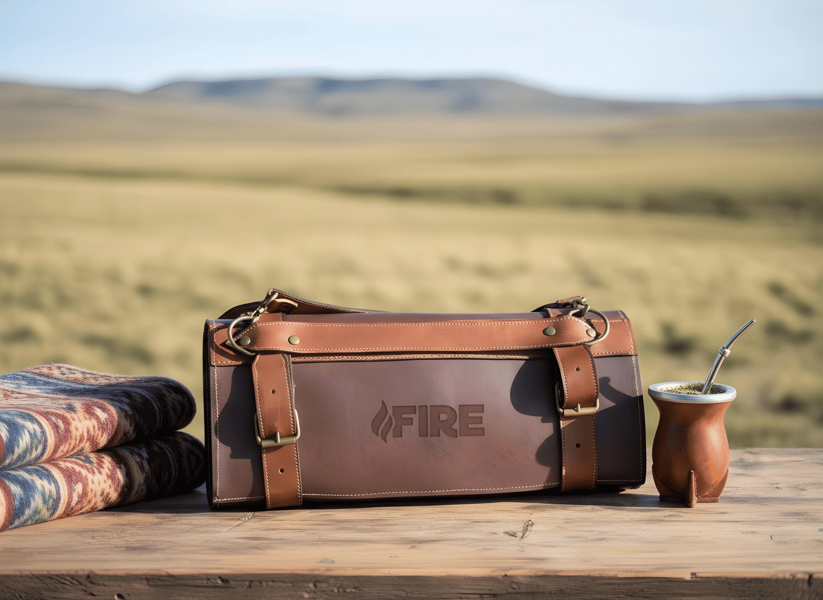 BOLSO PORTA CUCHILLO CUERO - Imagen 2