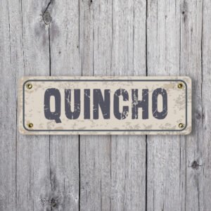 Cartel Chapa 7x20cm rectangular frase