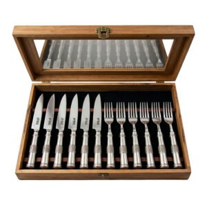 CAJA CUBIERTOS FIRE INOX 12 PIEZAS ALPACA
