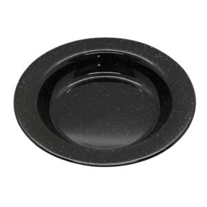 Plato Hondo Enlozado 28 cm negro salpicado Lozafer