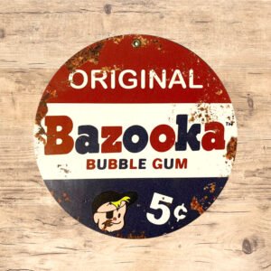 Cartel Chapa 20cm Redondo "BAZOOKA"