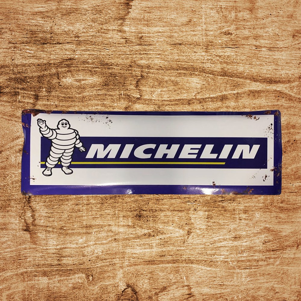 Cartel Chapa 18x43cm "MICHELIN"
