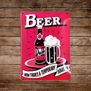 Cartel Chapa 25x35cm "DUFF BEER"