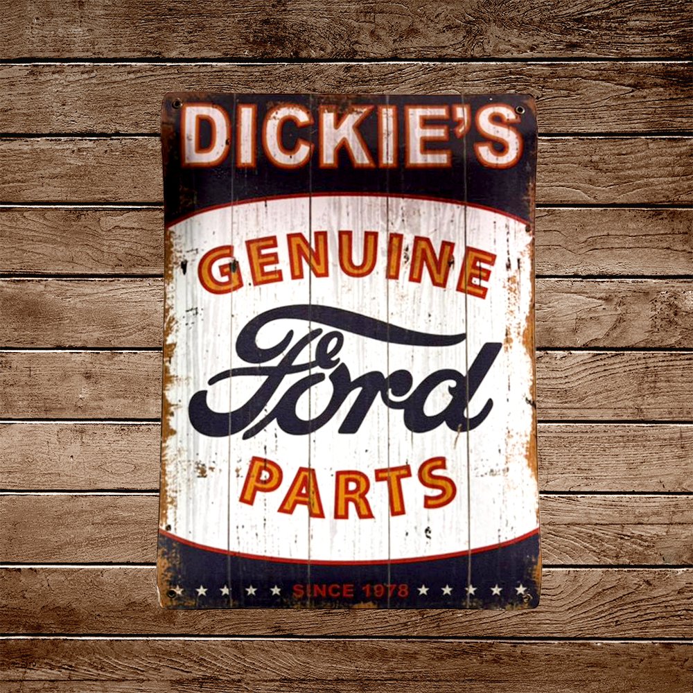 Cartel Chapa 32x42cm "Ford Genuine Parts"