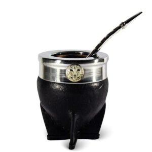 MATE CALABAZA CUERO - ALPACA