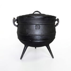 OLLA DE FUNDICION CON TAPA Y MANIJA - 20 LITROS