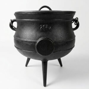 OLLA DE FUNDICION CON TAPA Y MANIJA - 26 LITROS
